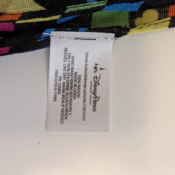 Disney Parks Mickey Mouse Multicolor Checked Women's Scarf - Picture 5 of 6